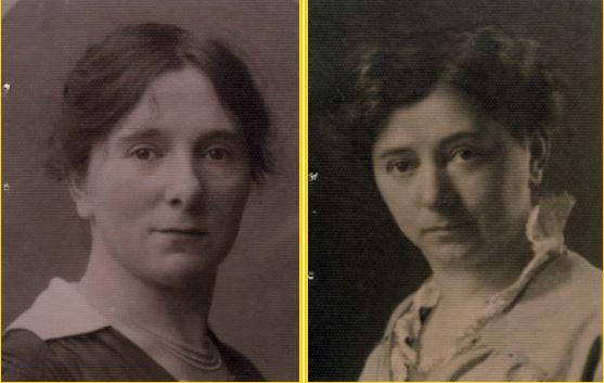 Sientje (links) en Jeannette (rechts) Manasse. Collectie Yad Vashem, itemnrs. 14151680 en 14155556
