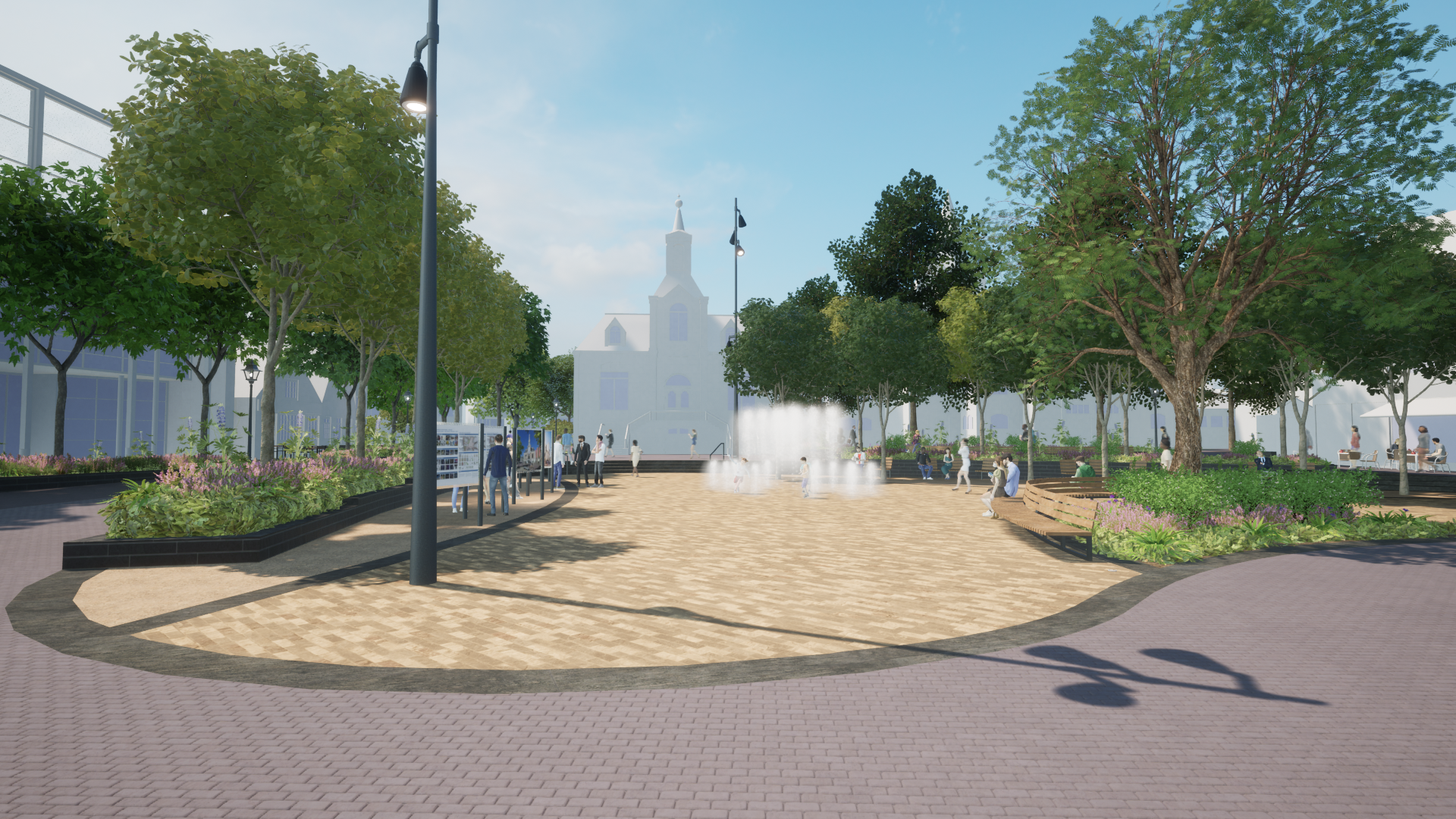 Artist impression totaalbeeld zijde Gooische Brink